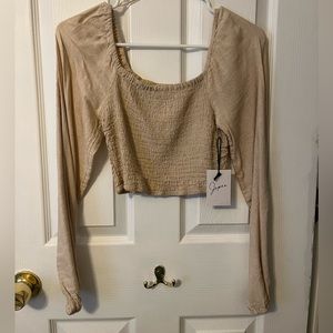 NWT Japan Womens square neck top